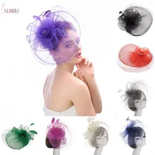 Новая Свадебная шляпка для невесты, Женская повязка на голову с цветами, гребень для волос, свадебный головной убор, головной убор, свадебные аксессуары, украшение