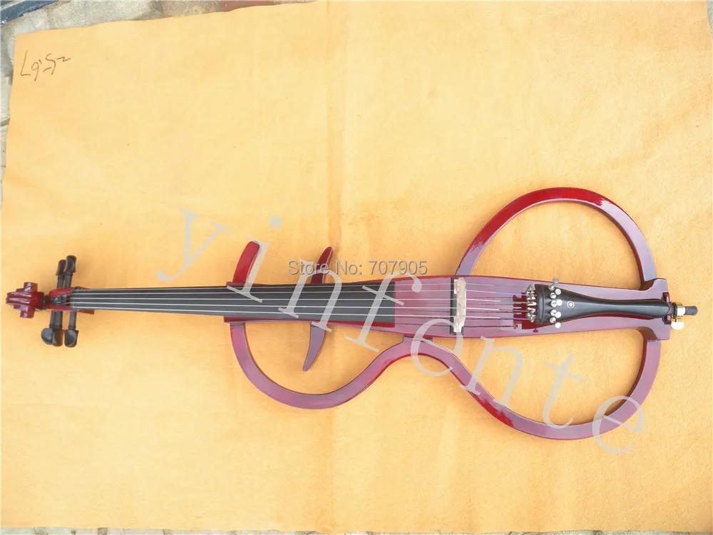 7 new dark red color 4/4 New Electric cello solid wood madein Cello