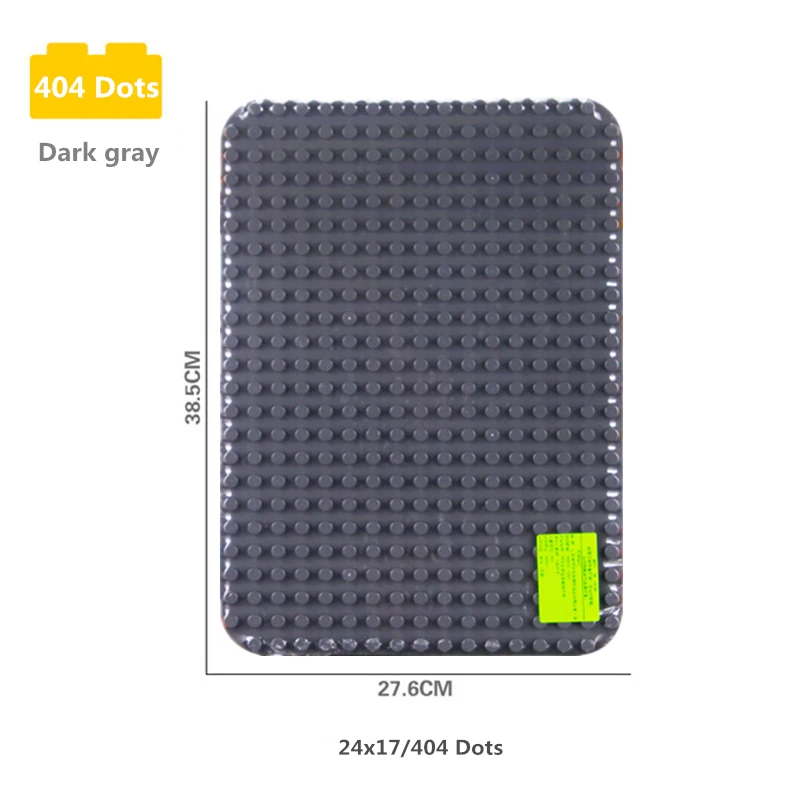 404 Dots Diy большие частицы Duploe здание основание для блоков enlamten Детские Кирпичи