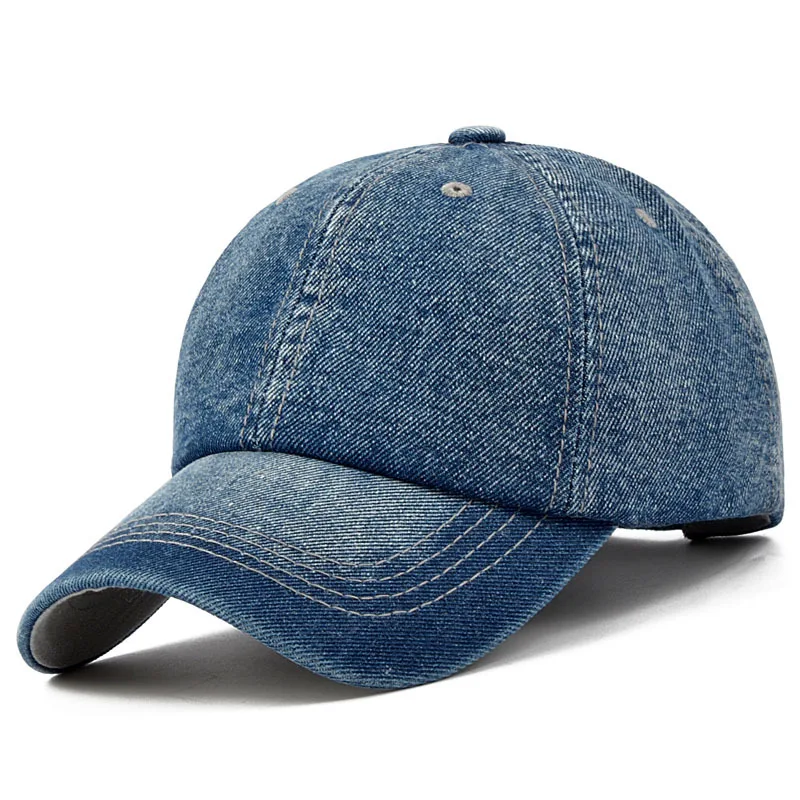 Plain Adjustable Cowboy cap Denim Hat for Women And Men