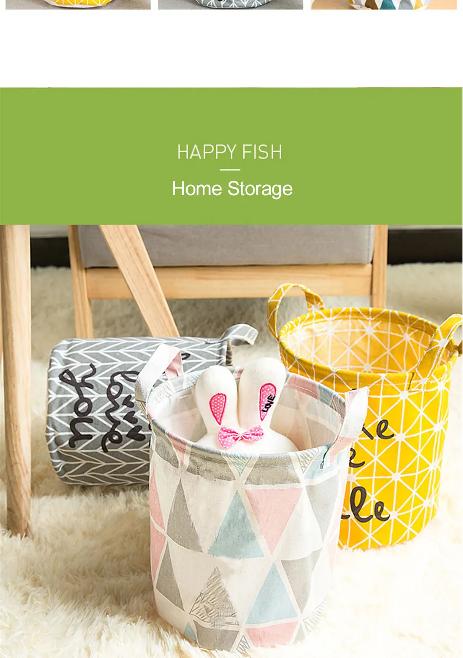 Storage Baskets Folding Laundry Basket Yellow Arrow Couple Linen Washing Clothes Barrel Bags With Handles Kids Toys Hamper Bag (4)