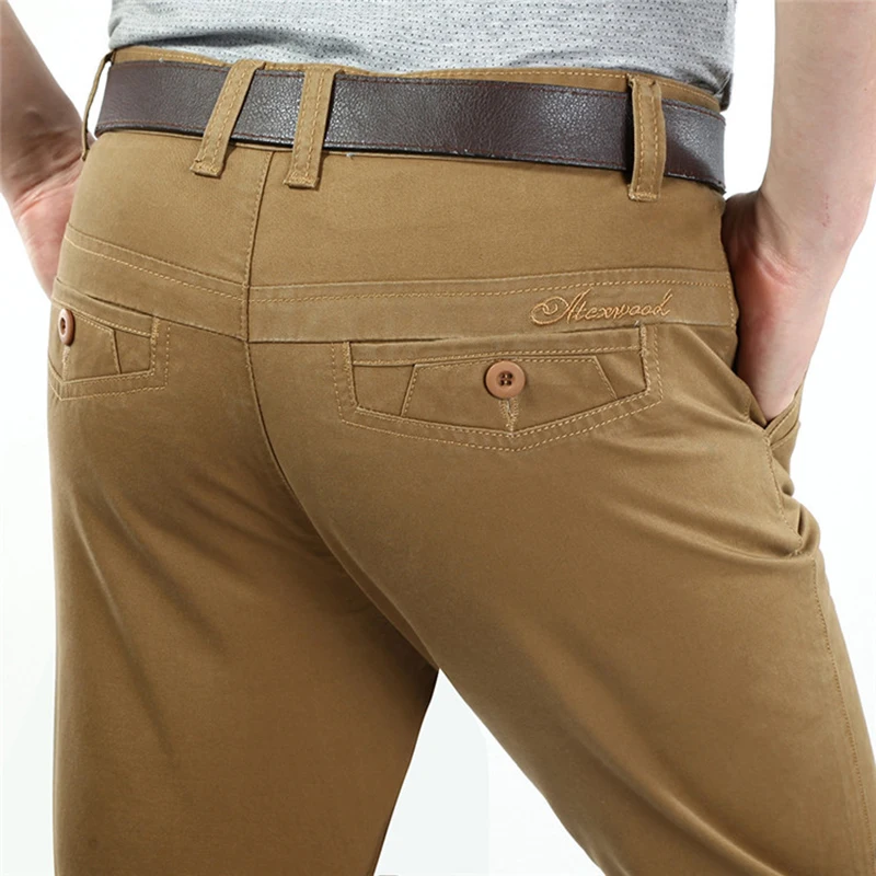 VOMINT брюки мужские штаны хлопковые Саржевые кармашки из ткани вышивка прямые длинные брюки деловые повседневные брюки мужские брюки костюм