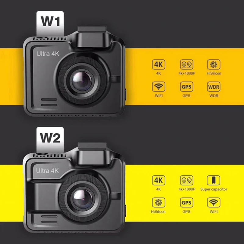 4K dash камера OnReal MG13K W1 4K+ 1080P двойной объектив Автомобильный видеорегистратор gps Обнаружение движения тире Автомобильный рекордер true 4K wifi автомобильная камера