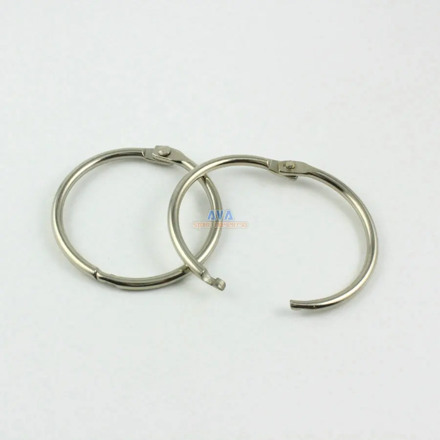 30 Pieces 38mm Metal Curtain Rings Curtain Open Rings Sliding Hook