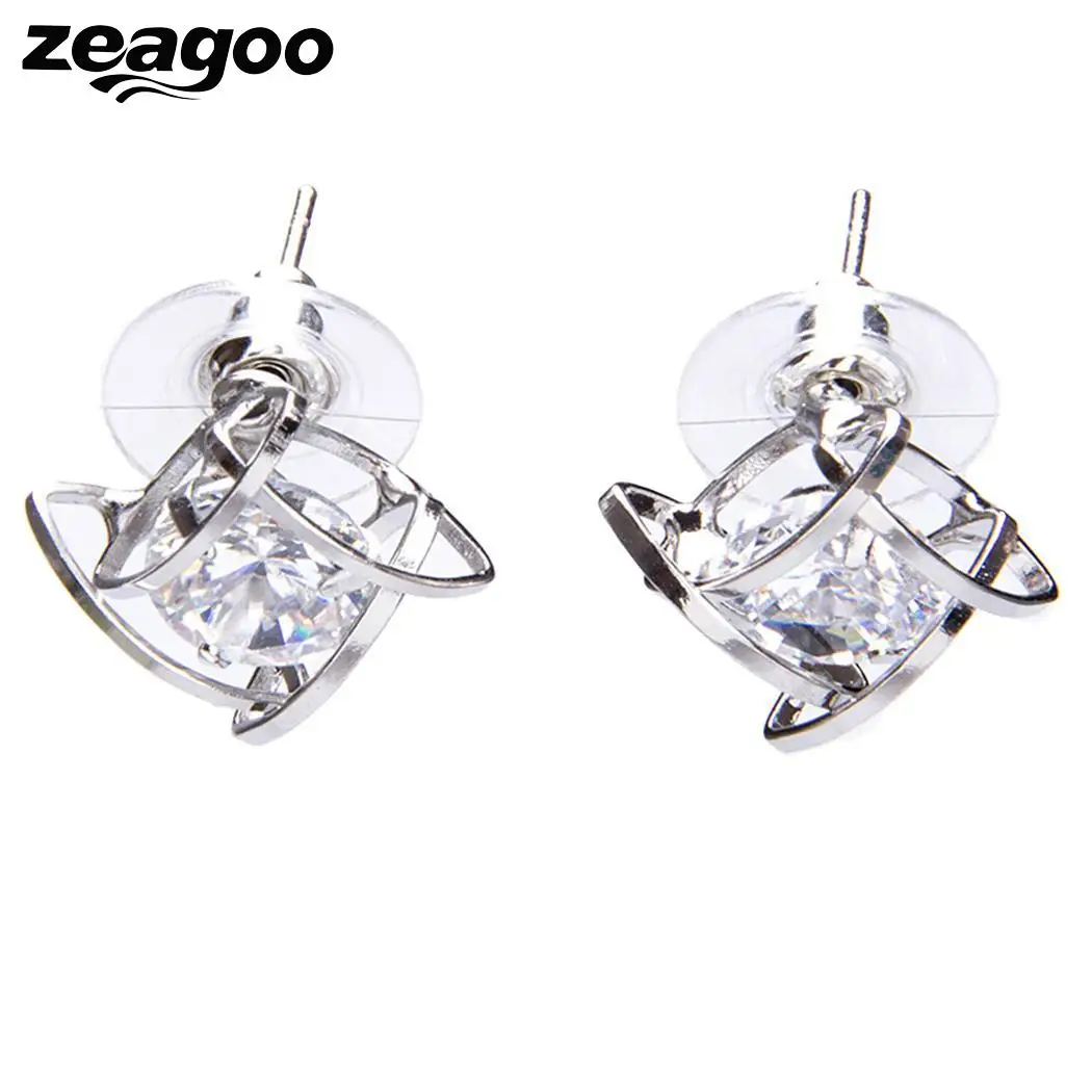 Earrings Pattern Elegant Back Geometric Push Women | Украшения и аксессуары