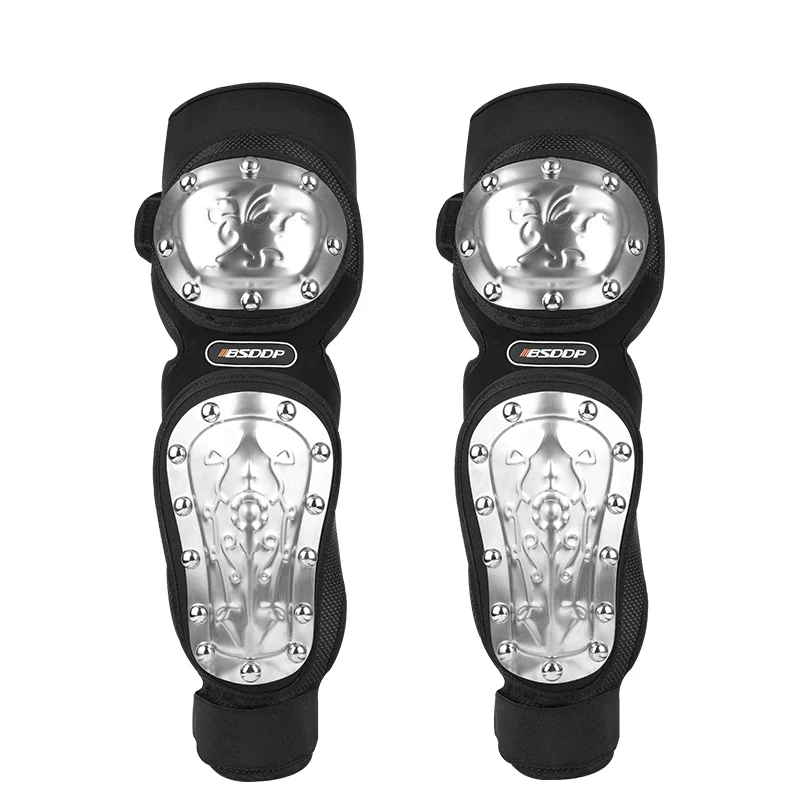 Motocross Knee Pads Metal Protective Motorcycle Knee pad Protector
