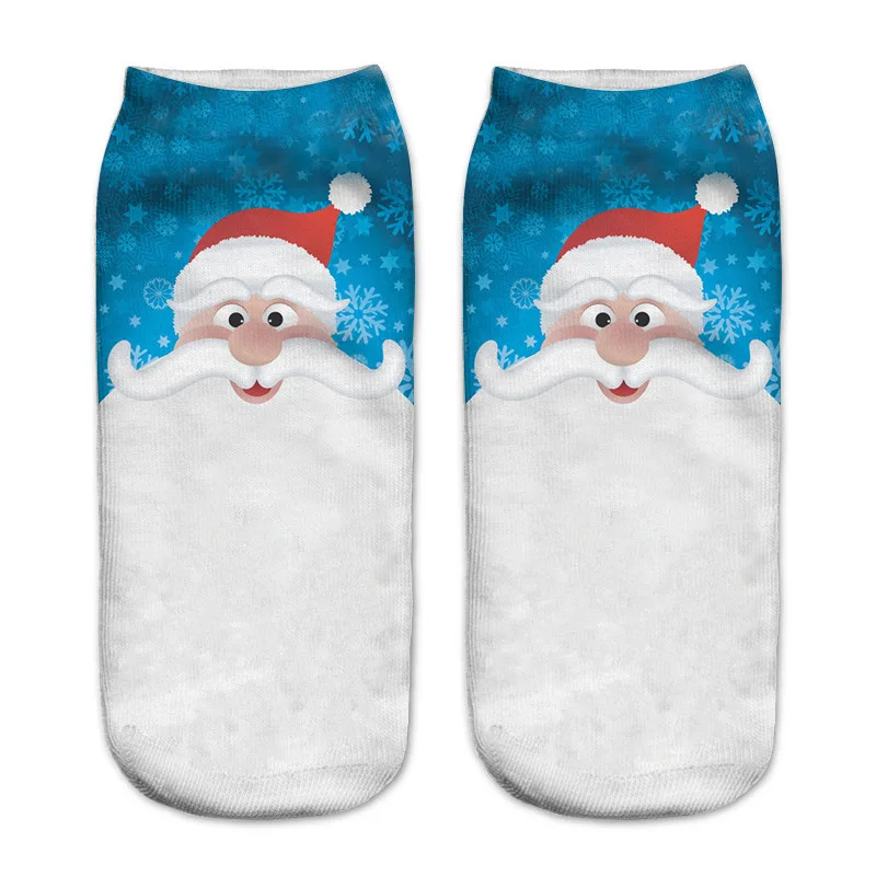 Dreamlikelin носки на год с Рождеством модные рождественские носки с рождественской елкой, Санта Клаусом, снеговиком, рождественские носки с оленями - Цвет: 5