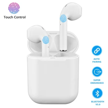

TWS Mini Wireless Bluetooth Earphone Sport stereo headphones True wireless Earbuds Headset With Charging Box and dual Mic