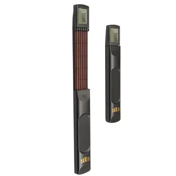 

Pocket Guitar 6 Strings Guitar with Chord Chart Screen Travel Outdoor Light-Weight Pocket Guitar Practice Guitar Trainer Tool