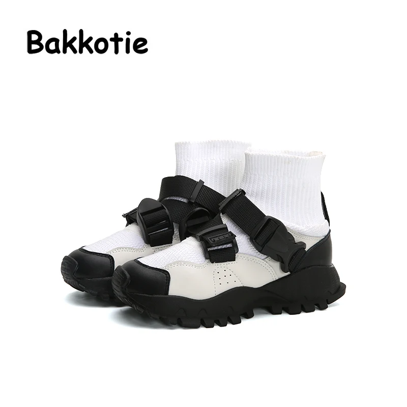 

Bakkotie 2017 Autumn Baby Boy Leisure Sneaker Girl Brand White Shoe Mid Top Breathable Kid Sport Shoe Child Soft Non-slip Mesh