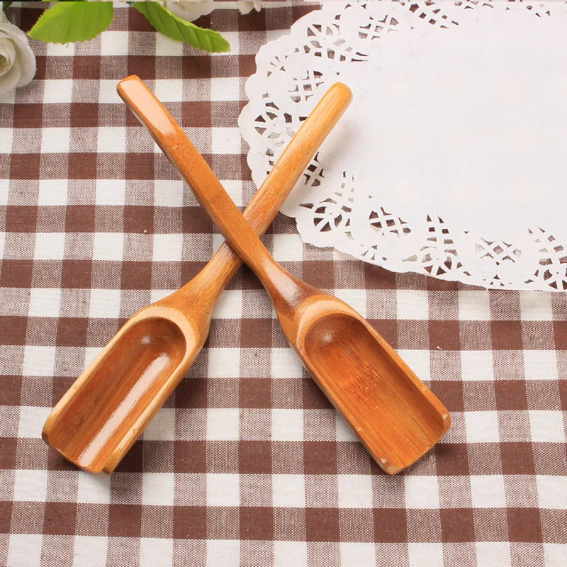 15cm Natural Bamboo Tea Spoon Chinese Kung Fu Tea Shovel Power Leaf