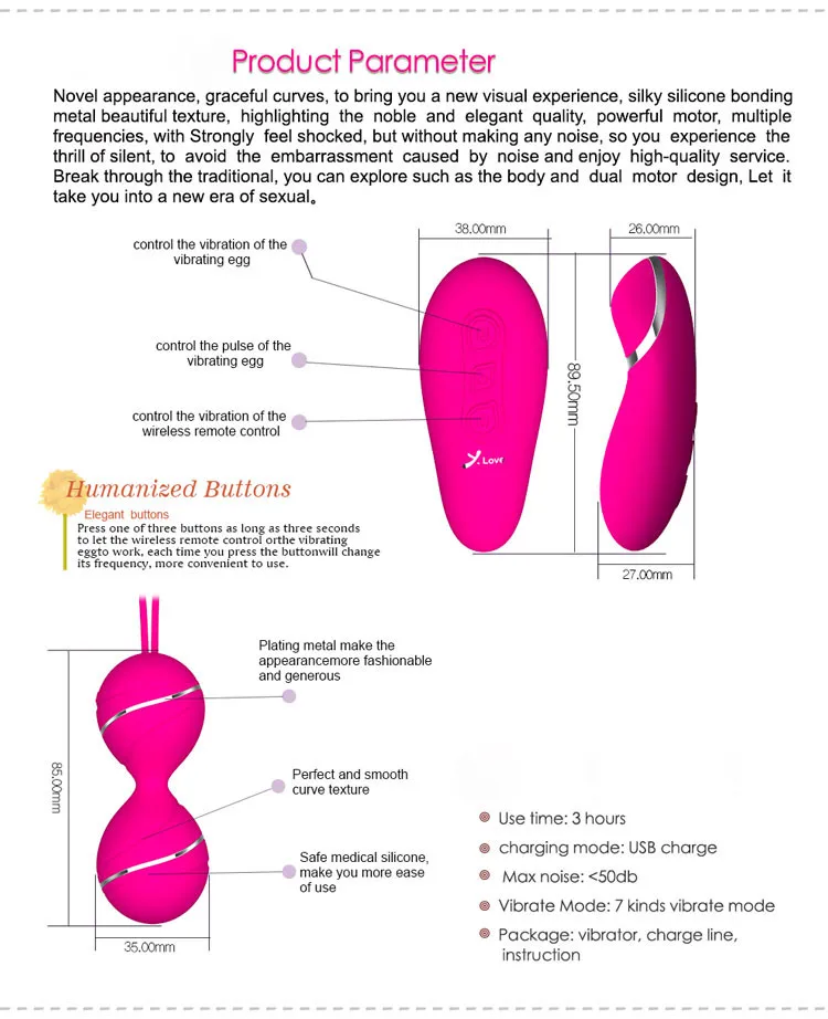 Vagina Balls | Remote Control Vibrating Kegel