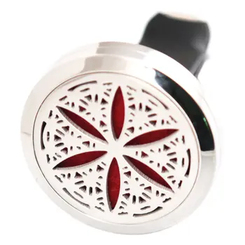 

Life Flower 30mm Diffuser 316 Stainless Steel Car Aroma Locket Essential Oil Car Diffuser Locket Free 50Pcs Pads