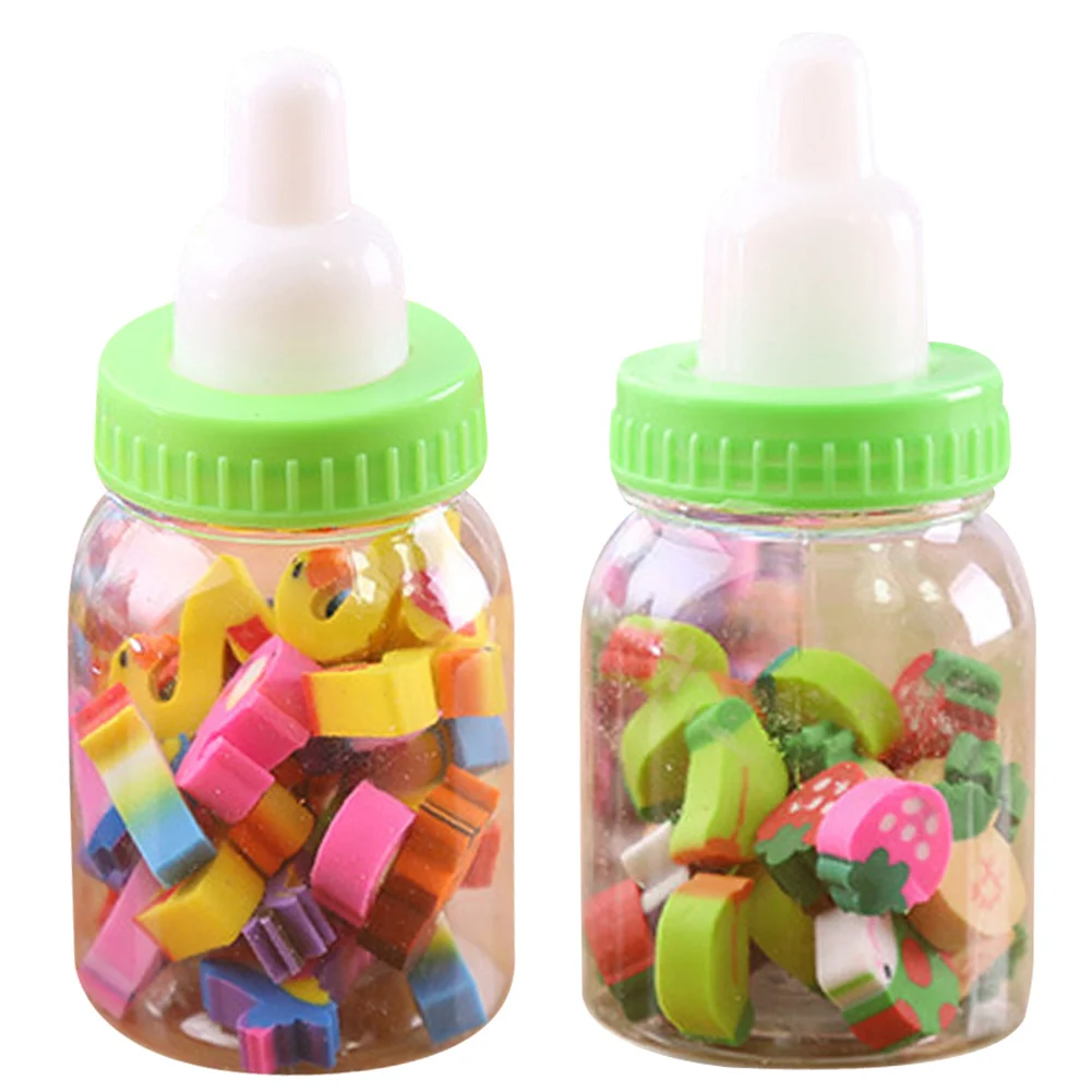 Feeding-bottle Eraser Learning and Education Drawing Toys Gift Mini Bottle Rubber Pencil Erasers with Bottle creative baby Toy