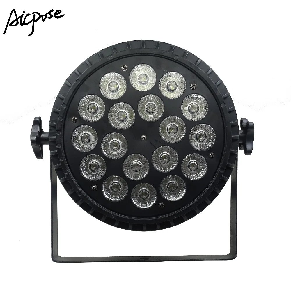 Conduziu a Luz do Par 18x4 em 1 Luz com Luzes do Palco 10 Unidades e lotes 12 w Rgbw Led Par Can Controle Dmx512 ou Festa Disco dj Alumínio 18 12 w 3 Efeito de Iluminação de palco
