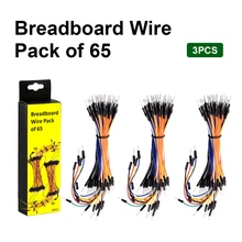 Frete grátis! Hi q 65 cabo de ligação macho para macho, 3 pçs cabo com keyestúdio embalagem para arduino diy placa de ensaio