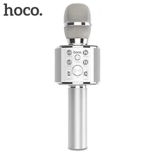 HOCO караоке микрофон Bluetooth беспроводной конденсаторный микрофон профессиональный мобильный телефон KTV микрофон музыкальный плеер для iOS Android