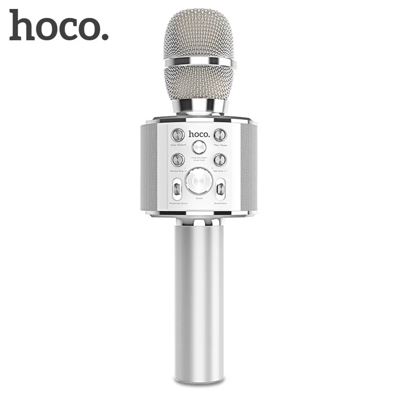 Микрофон HOCO для караоке Bluetooth беспроводной конденсаторный микрофон