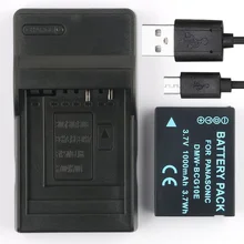 Lanfulang DMW-BCG10, DMW-BCG10E, DMW-BCG10PP Батарея и Зарядное устройство для цифрового фотоаппарата Panasonic Lumix DMC-TZ7 DMC-TZ8 DMC-TZ9 DMC-TZ10 DMC-TZ18