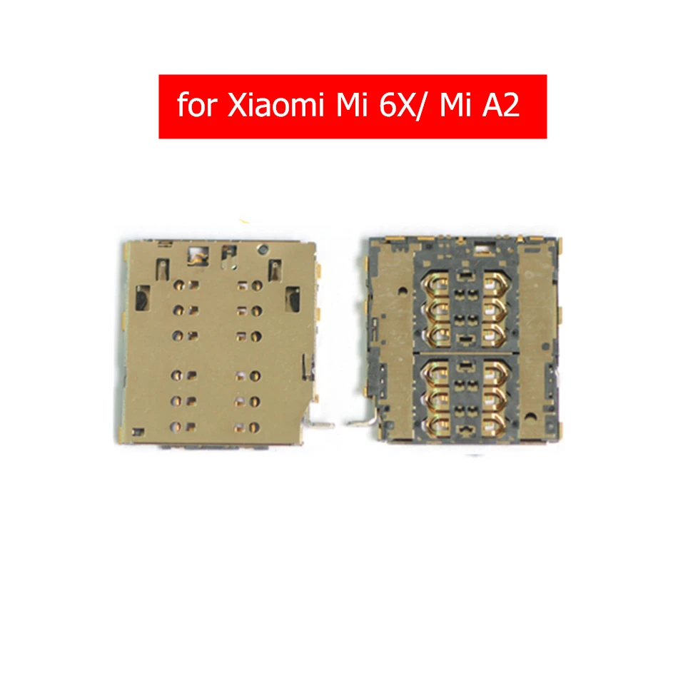 Для Xiaomi mi A2/mi 6X слотом для SIM карты устройство для чтения SIM карты Разъем держатель лотка кард-ридер запасных Запчасти