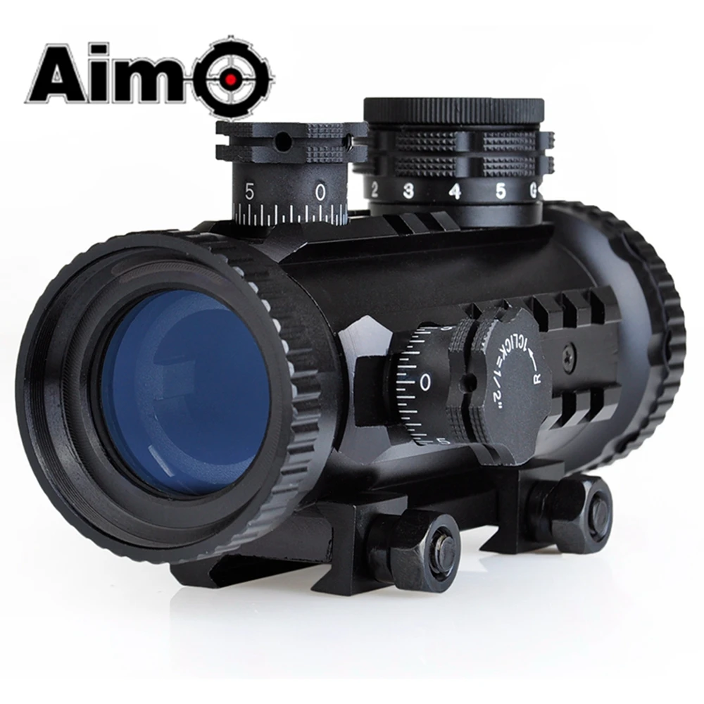 

AIM O 1X30 Red/Green Dot With RIS Rails Tactical Rifle Scope Red Dot Sight for hunting AO3014