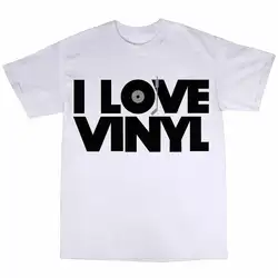 Я люблю футболки 100% хлопок DJ коллектор дом техно MP3