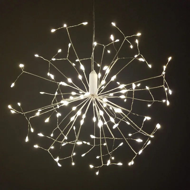 DIY Одуванчик светодиодный фея свет шнура Батарея Starburst праздник света с удаленным Управление украшения для сада номер Вечерние