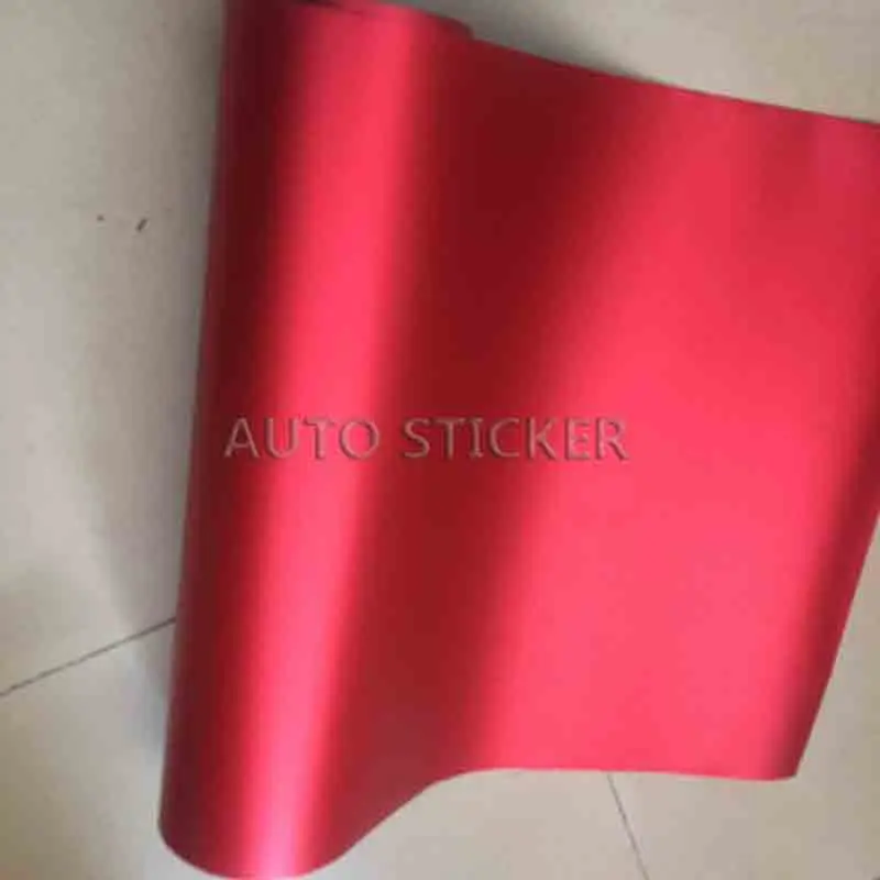 red matte metallic chrome car wrap 5