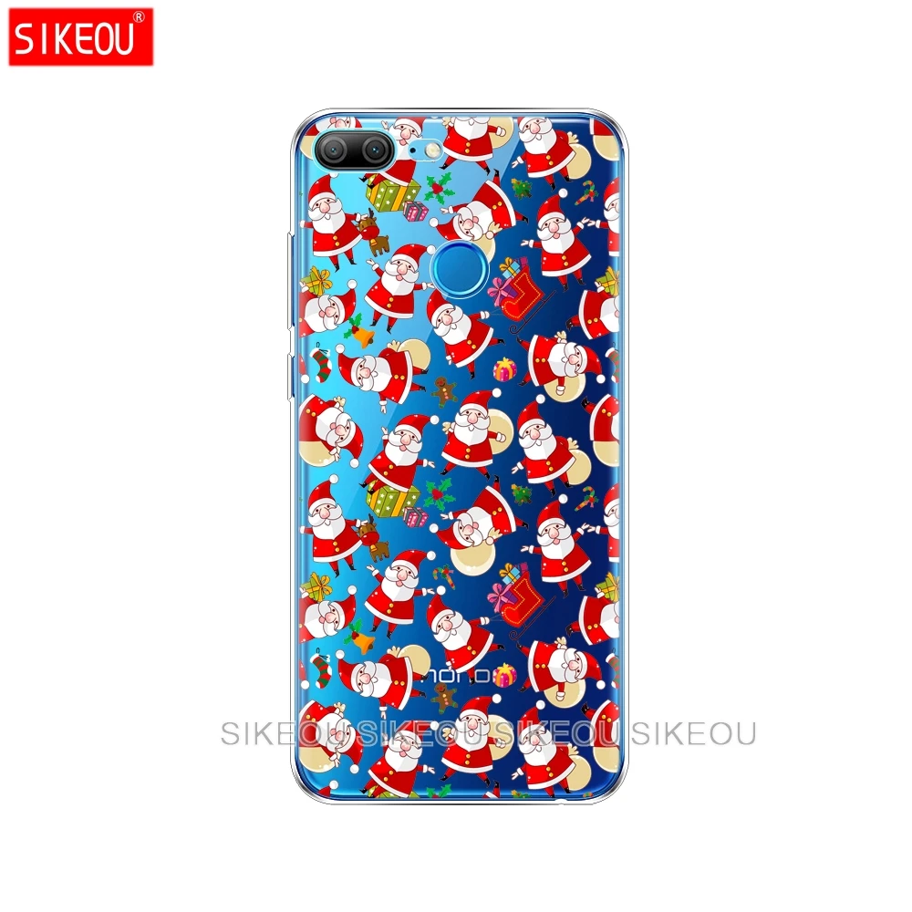 Силиконовый чехол для телефона для huawei Honor 10 V10 3c 4C 5c 5x 4A 6A 6C pro 6X7X6 7 8 9 LITE Мягкий ТПУ Счастливого Рождества с изображением рождественского оленя и подарками - Цвет: 61283