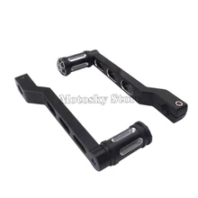 Black Motorcycle Shift Lever Shifter PegCNC Billet Aluminum For Harley Touring Softail Tri Glide new deep cut billet cnc gear motorbike black shifter shift linkage for harley touring flht fltr flst fltc undefined