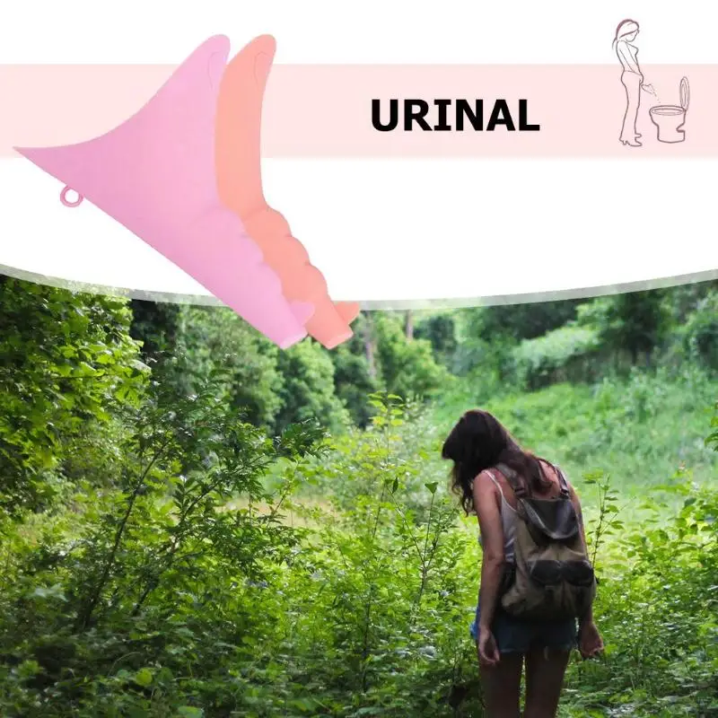 

Portable Soft Silicone Women Pissing Urinal Pee Standing Urination Device Outdoor Hiking for Women with Storage Box