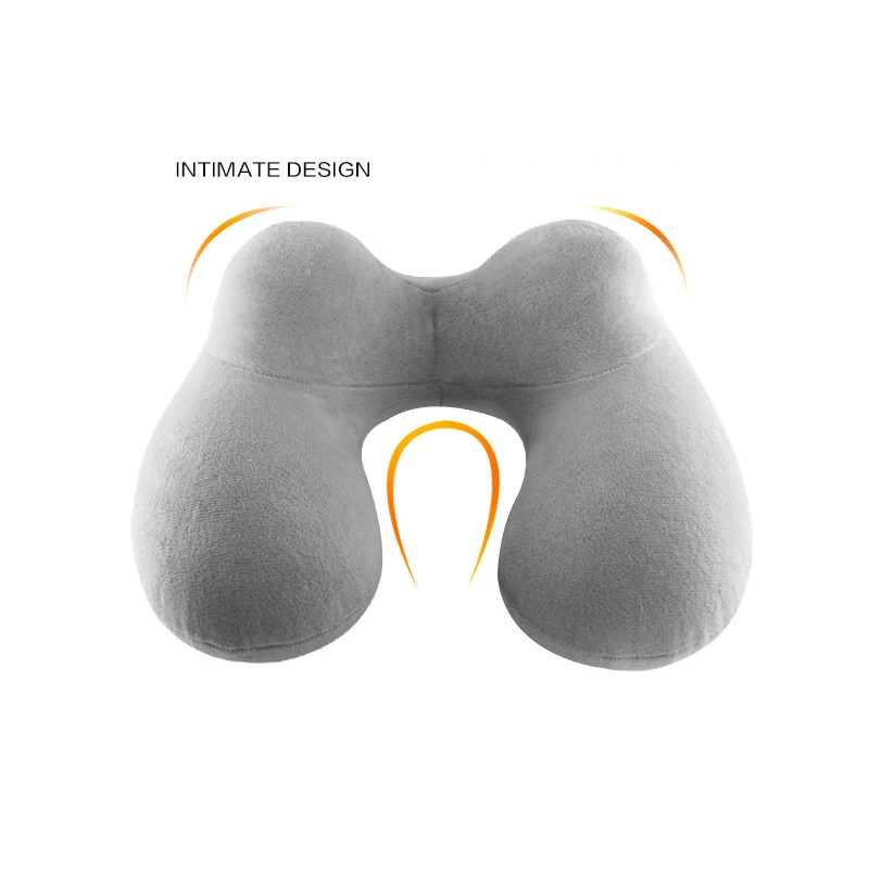 U-образная дорожная подушка, складная воздушная подушка для шеи для путешествий на дальние расстояния, самолет, вождение, прогулки, бизнес-поездки