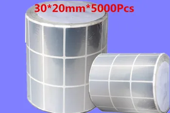 

Waterproof paper tag blank thermal transfer barcode 30 * 20mm * 5000Pcs strong adhesive adhesive stickers For labels Printer
