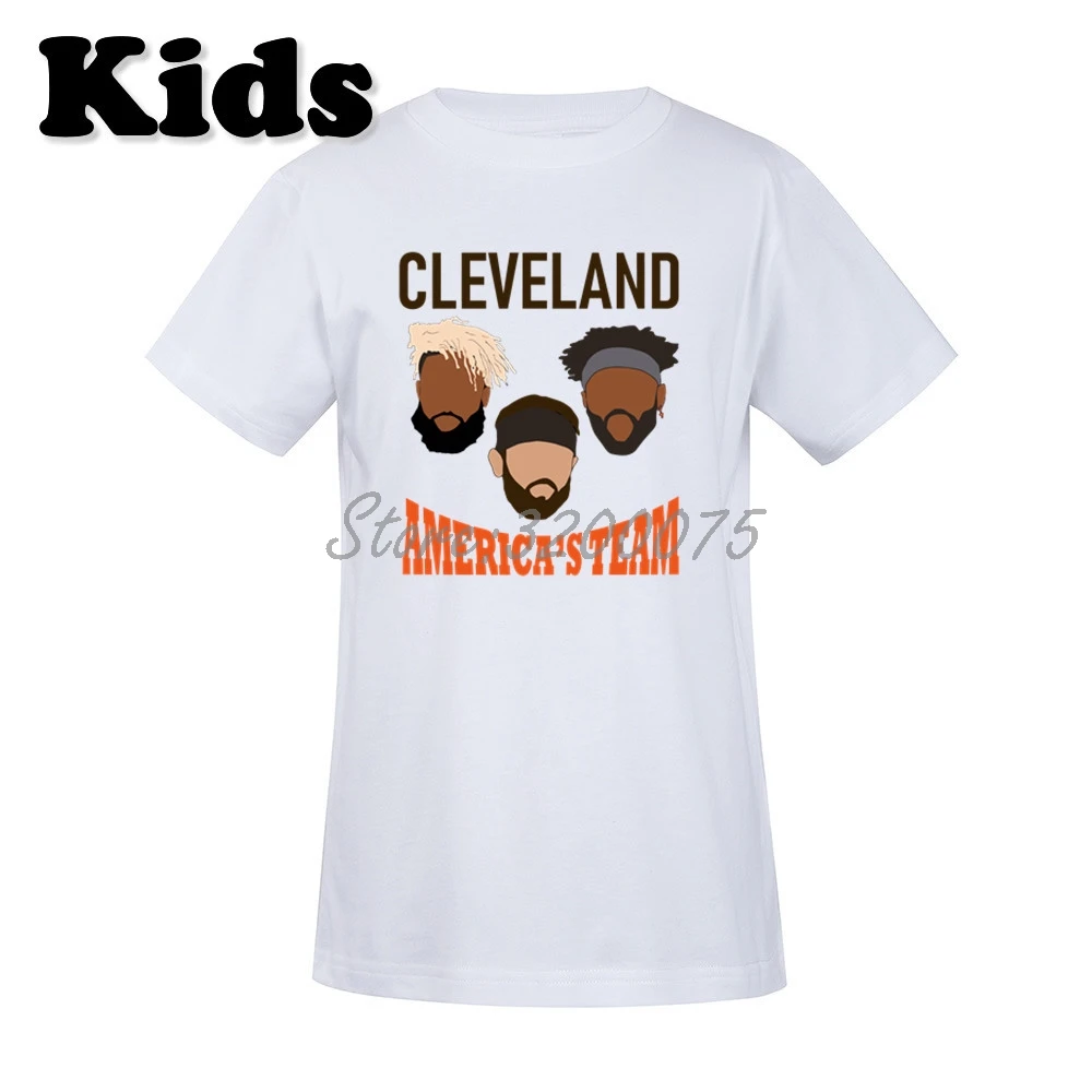 Детская футболка Baker Mayfield 6 Odell Beckham Jr. 13 Jarvis Landry 80 Cleveland футболка для мальчиков и девочек Browns W19040507 - Цвет: 2
