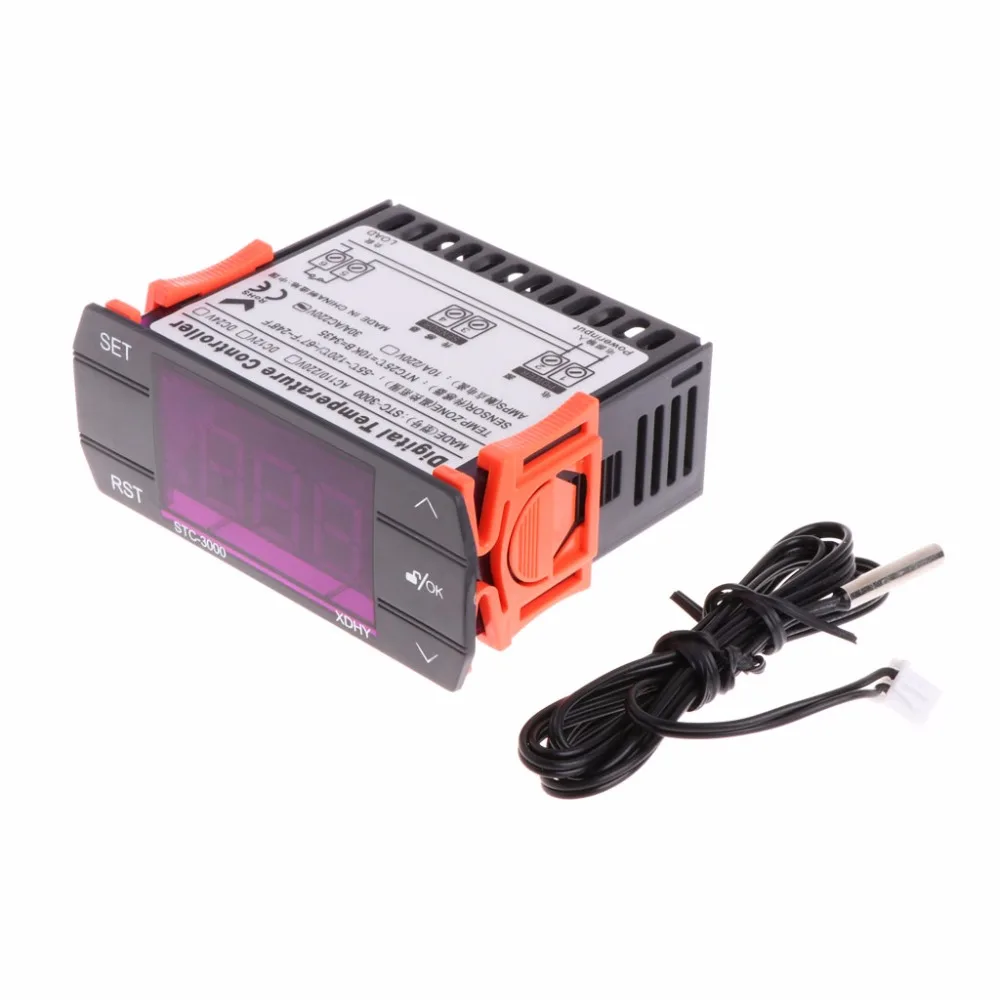 

30A AC 110-220V Digital Temperature Controller STC-3000 Touch Screen With Sensor Tester Control Tools