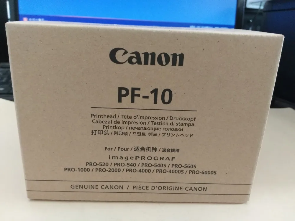 Оригинальный и новый PF 10 PF10 Печатающая головка для Canon PRO 1000 2000 4000 4000S 6000S принтер