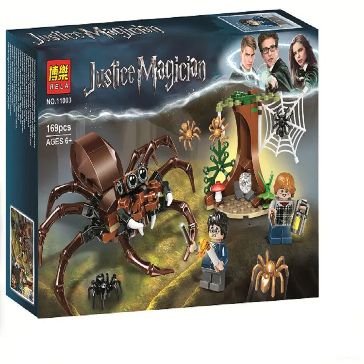 

Bela Harri Potter and The Chamber of Secrets Aragog's Lair Building Kit Compatible Legoingly 70735 Bricks Toys For Children