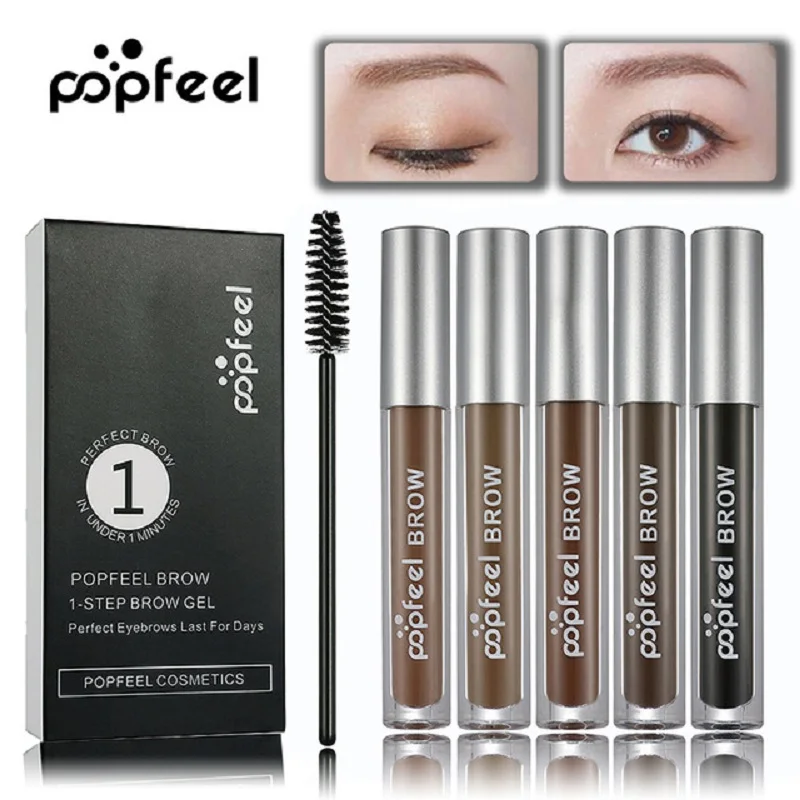 

Popfeel Brand For Eyebrow Gel Make Up Paint Waterproof Tint Natural Eye Brow Enhancer Pomade Makeup Cream Cosmetic