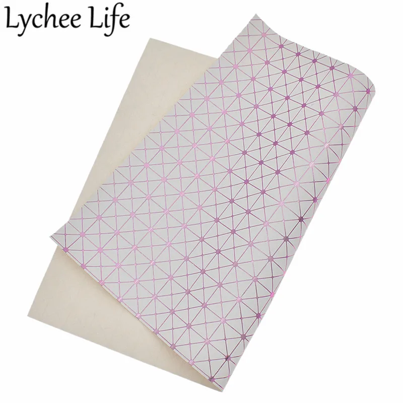 Lychee Life A4 тисненая кожа ткань 29x21 см плед PU ткань DIY ручной работы швейная одежда аксессуары поставки - Цвет: 1