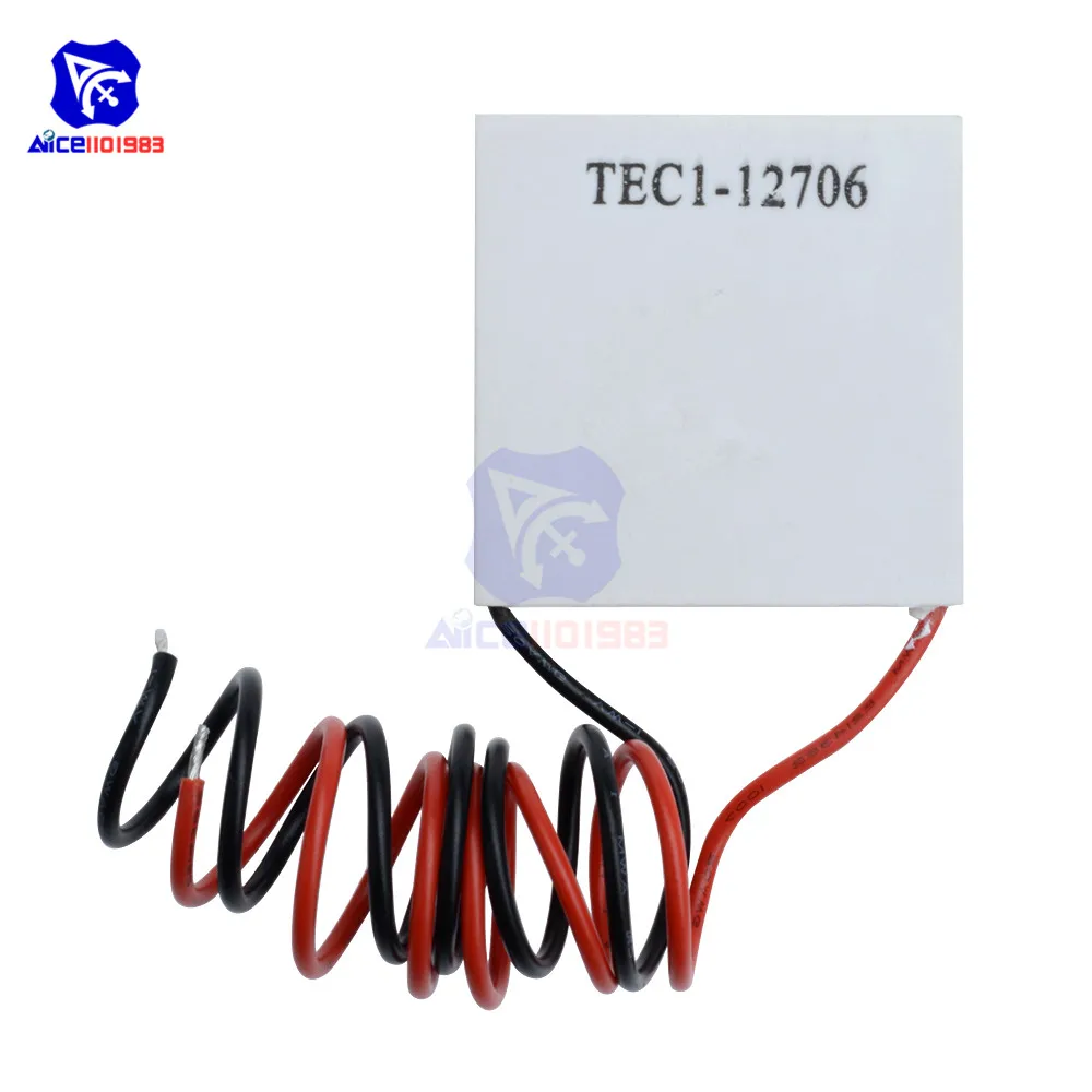 

TEC1-12706 TEC112706 Heat Sink Thermoelectric Cooler Cooling Pad Peltier Plate Module DC12V 60W