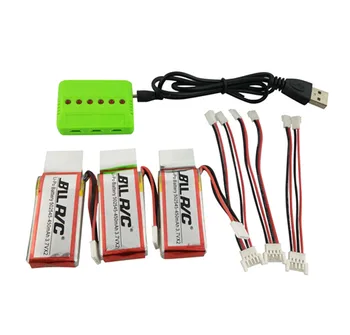 

UDI R/C U919 U919A U845A U945A RC Quadcopter Spare Parts 3pcs 7.4V(3.7V*2) 450mah battery U919A U845A Charger