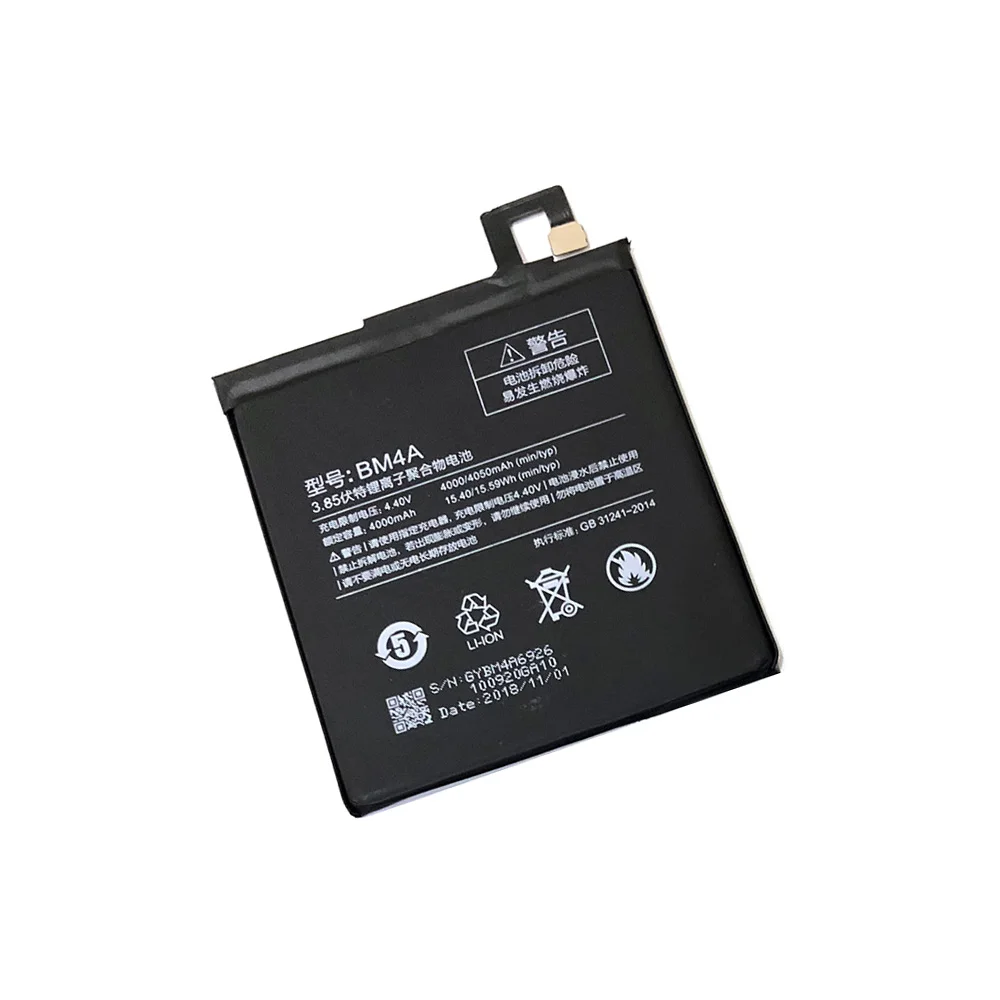 

For Xiao Mi Phone Battery BM4A for Xiaomi Hongmi Redmi Pro 4000mAh Replacement Batteries Retail