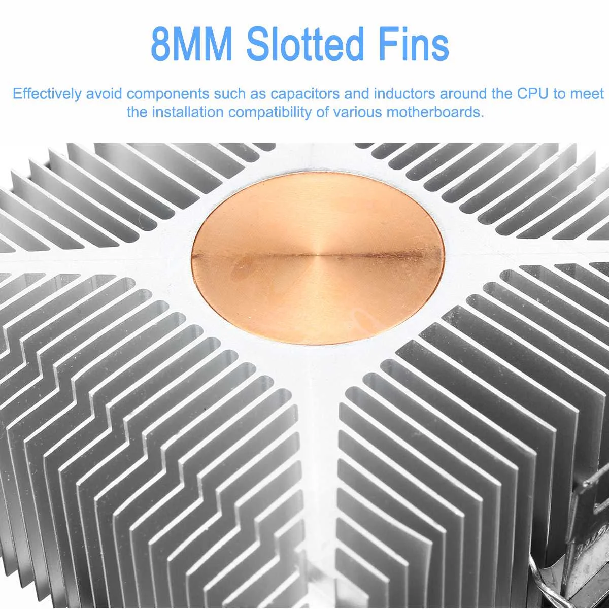 S SKYEE кулер для процессора охлаждающий вентилятор светодиодный радиатор тихий 3Pin вентилятор Радиатор универсальный для AMD FM1/FM2/AM3+/AM3/AM2+/AM2