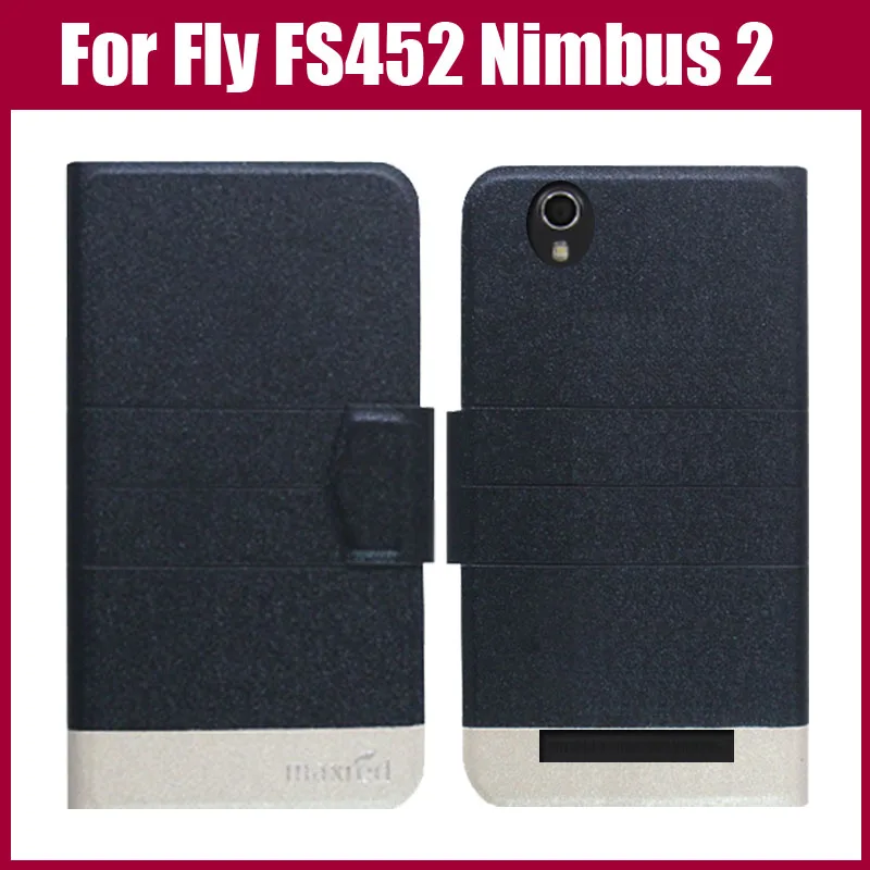 

Fly FS452 Nimbus 2 Case New Arrival 5 Colors Fashion Flip Ultra-thin Leather Protective Cover For Fly FS452 Nimbus 2 Case
