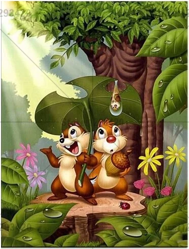 Новинка сделай сам алмазная картина мультяшная белка вышивка крестиком полная