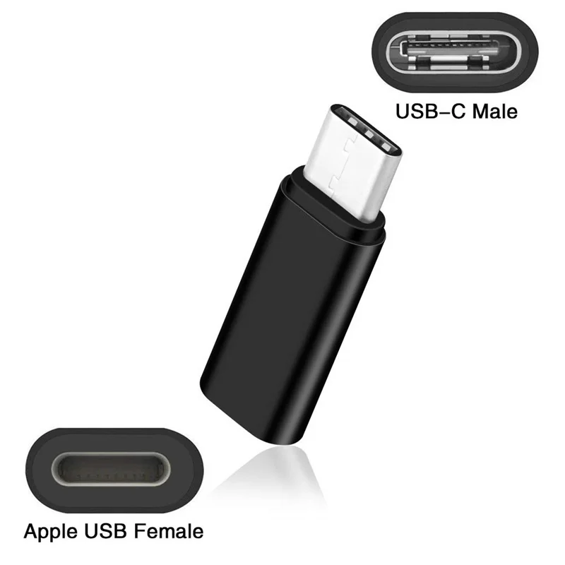 3 шт. металлический адаптер IOS к usb type C для samsung S9 S10 Plus huawei P20 P30 Pro зарядный конвертер для IPhone к type-c