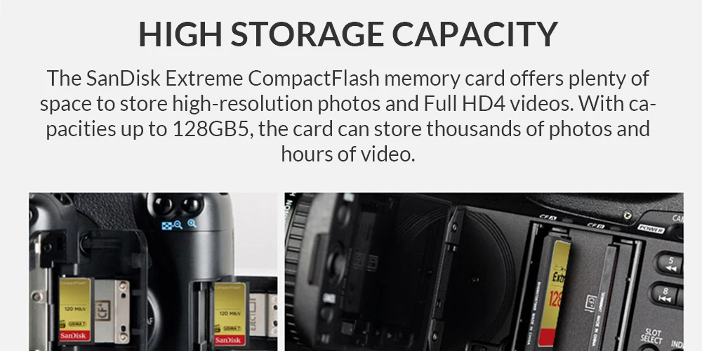 100% карта памяти Micro SD Экстремальная карта CF 32 Гб 64 Гб 128 Гб Высокая скорость до 120 м/с флэш-карта памяти карта CF для камеры