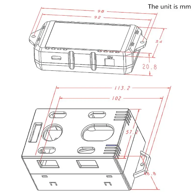 DC 120V 50A 100A 200A 300A беспроводной Амперметр Напряжение кулер кВт/ч ватт автомобильный