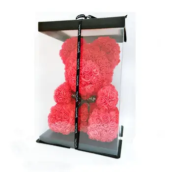 

Romantice Rose Bear Toy with Box for Valentine's Day Wedding Party Gift