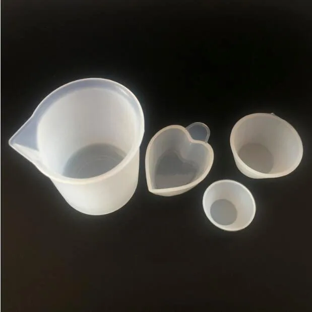 1X силиконовая мерная чашка 4 стиля разделенная чашка Смола силиконовая форма ручной работы DIY инструмент для изготовления ювелирных изделий эпоксидная смола чашка 100 мл 15 мл